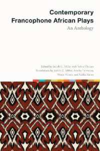 Contemporary Francophone African Plays : An Anthology (Scènes francophones: Studies in French and Francophone Theater)