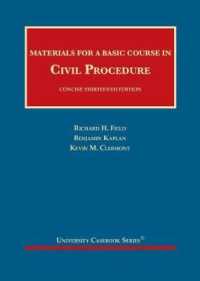 Materials for a Basic Course in Civil Procedure, Concise - CasebookPlus (University Casebook Series (Multimedia)) （13TH）