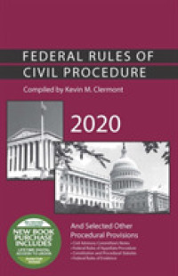 Federal Rules of Civil Procedure and Selected Other Procedural Provisions, 2020 (Selected Statutes)