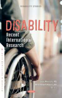Disability : Recent International Research