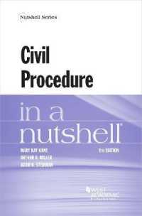 民事手続（第９版）<br>Civil Procedure in a Nutshell (Nutshell Series) （9TH）
