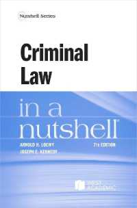 Criminal Law in a Nutshell (Nutshell Series) （7TH）