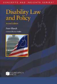 Disability Law and Policy (Concepts and Insights) （2ND）