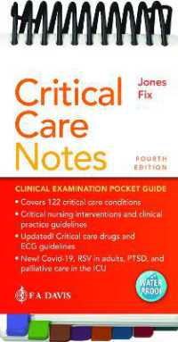 Critical Care Notes : Clinical Pocket Guide （4TH Spiral）