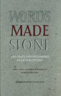 Words Made Stone : The Craft and Philosophy of Letter Cutting