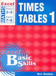 Excel Times Table 1 Excel Maths, Years 2-3, Ages 7-9
