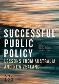 Successful Public Policy : Lessons from Australia and New Zealand (Australia and New Zealand School of Government (Anzsog))