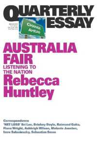 Australia Fair : Listening to the Nation: Quarterly Essay 73 （73TH）