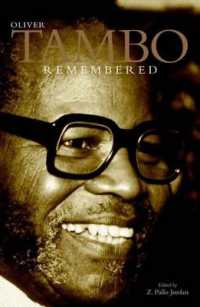 Oliver Tambo Remembered : His Life in Exile -- Hardback