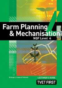 Farm Planning & Mechanisation NQF4 Lecturer's Guide (Tvet First)