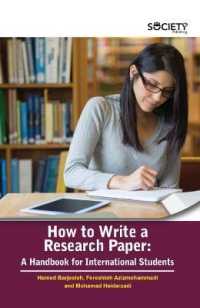 How to Write a Research Paper : A Handbook for International Students