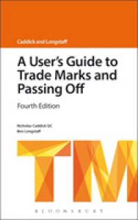 A User's Guide to Trade Marks and Passing Off (A User's Guide) （4TH）
