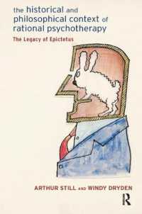 The Historical and Philosophical Context of Rational Psychotherapy : The Legacy of Epictetus