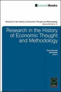 経済思想と方法論の歴史：研究年報（第２９巻・全３巻）<br>Research in the History of Economic Thought and Methodology (Research in the History of Economic Thought and Methodology)
