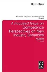 A focussed Issue on Competence Perspectives on New Industry Dynamics (Research in Competence-based Management)