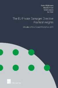 The EU Private Damages Directive - Practical Insights : Minutes of the Closed Workshop 2015