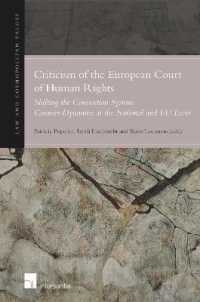Criticism of the European Court of Human Rights : Shifting the Convention System: Counter-dynamics at the National and EU Level (Law & Cosmopolitan Values)