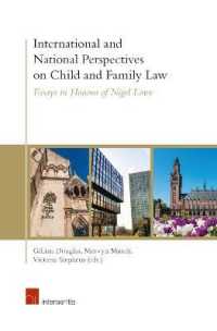 International and National Perspectives on Child and Family Law : Essays in Honour of Nigel Lowe