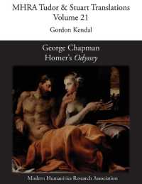 George Chapman, Homer's 'Odyssey' (Mhra Tudor & Stuart Translations)
