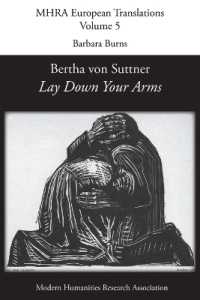 Bertha von Suttner, 'Lay Down Your Arms' (Mhra European Translations)