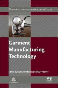 ガーメント製造技術<br>Garment Manufacturing Technology (Woodhead Publishing Series in Textiles)