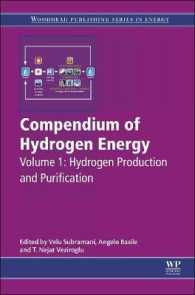 水素エネルギー要覧１：水素の生産と精製<br>Compendium of Hydrogen Energy : Hydrogen Production and Purification (Woodhead Publishing Series in Energy)