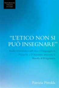 "l'etico non si puo insegnare" : Studio ermeneutico sull'etica e il linguaggio in Nietzsche e D'annunzio attraver (Troubador Italian Studies) -- Paper