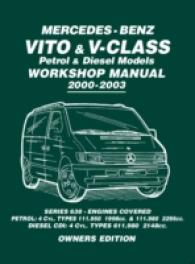 Mercedes-Benz Vito & V-Class Petrol & Diesel Models Workshop Manual 2000-2003 : Series 638 - Engines Covered Petrol: 4cyl. Types 111.950 1998cc. & 111.，980 2295cc Diesel CDI: 4 Cyl. Types 611.980 2148cc Owners Edition