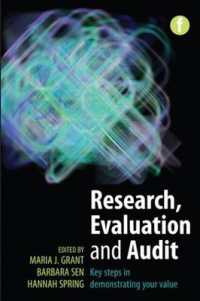 Research, Evaluation and Audit : Key Steps in Demonstrating Your Value