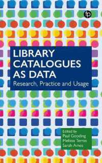 Library Catalogues as Data : Research, Practice and Usage