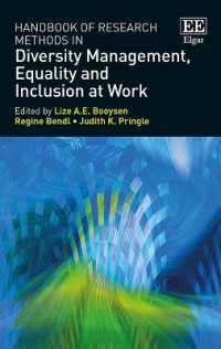 職場の多様性、平等と包含：調査法ハンドブック<br>Handbook of Research Methods in Diversity Management, Equality and Inclusion at Work
