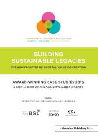 Award-winning Case Studies 2015 : A Special Issue of Building Sustainable Legacies