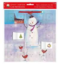 Snowman and Robin advent calendar (with stickers)