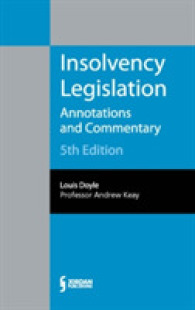 Insolvency Legislation : Annotations and Commentary （5TH）