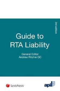 APIL Guide to RTA Liability （3RD）