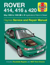 Rover 414, 416 & 420 Petrol & Diesel (May 95 - 99) : Owners Workshop Manual