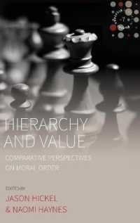 Hierarchy and Value : Comparative Perspectives on Moral Order (Studies in Social Analysis)
