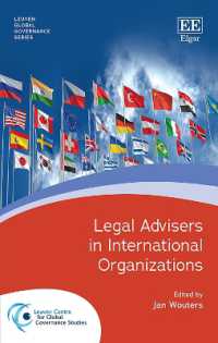 国際機関における法律顧問<br>Legal Advisers in International Organizations (Leuven Global Governance series)