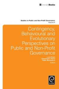 Contingency, Behavioural and Evolutionary Perspectives on Public and Non-Profit Governance (Studies in Public and Non-profit Governance)