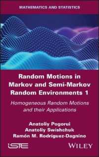 Random Motions in Markov and Semi-Markov Random Environments 1 : Homogeneous Random Motions and their Applications