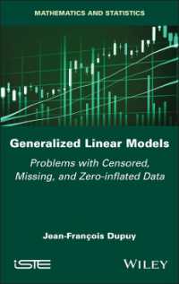 Generalized Linear Models : Problems with Censored, Missing, and Zero-inflated Data (Iste Invoiced)