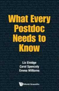 ポスドクが知っておくべきこと<br>What Every Postdoc Needs to Know