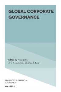 グローバル・コーポレート・ガバナンス<br>Global Corporate Governance (Advances in Financial Economics)