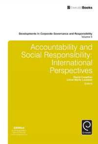 アカウンタビリティと社会的責任：国際的考察<br>Accountability and Social Responsibility : International Perspectives (Developments in Corporate Governance and Responsibility)