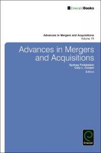 Advances in Mergers and Acquisitions (Advances in Mergers and Acquisitions)