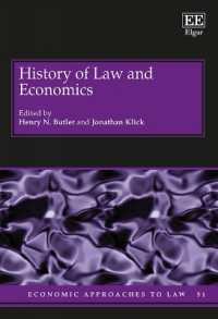 法と経済学の歴史<br>History of Law and Economics (Economic Approaches to Law series)