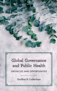 Global Governance and Public Health : Obstacles and Opportunities