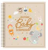 Keepsake Baby Scrapbook (Baby Record Book 4) （Spiral）