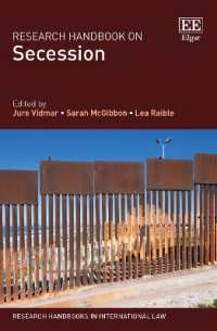 分離独立：研究ハンドブック<br>Research Handbook on Secession (Research Handbooks in International Law series)