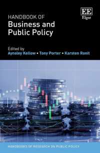 ビジネスと公共政策ハンドブック<br>Handbook of Business and Public Policy (Handbooks of Research on Public Policy series)